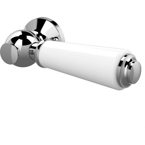White WC Ceramic Lever