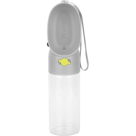Distributeur de nourriture pour céréales 2 en 1 avec abreuvoir intégré - Idéal pour les voyages et les activités de plein air - Bouteille d'eau portable pour animaux de compagnie - Accessoires pour an (1/5)