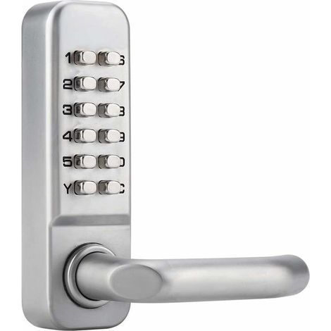Serrure à code mécanique étanche, combinaison de code à 1 à 11 chiffres Mot de passe de sécurité Serrure codée Serrure de porte à combinaison mécanique sans clé pour porte de bureau en bois (1/4)