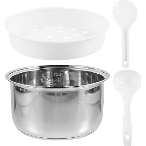 Cuve Intérieure Antiadhésive 21X21X11Cm Pour Cuiseur De Riz 3L Pot De Remplacement Polyvalent Pour Cuisson De Riz Soupe Et Gâteau (1/5)