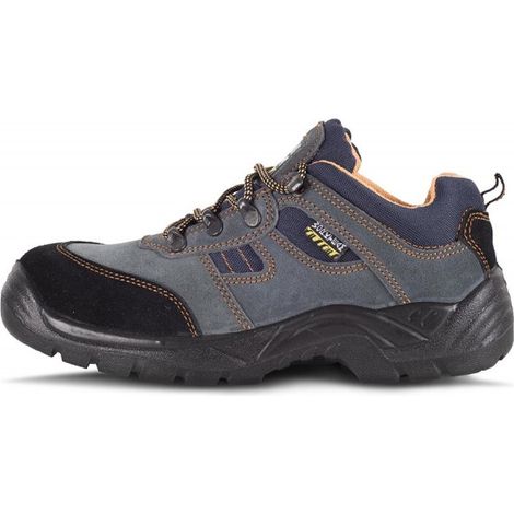 Zapato de seguridad en serraje con cordones y puntera de acero WORKTEAM P1201 (1/5)