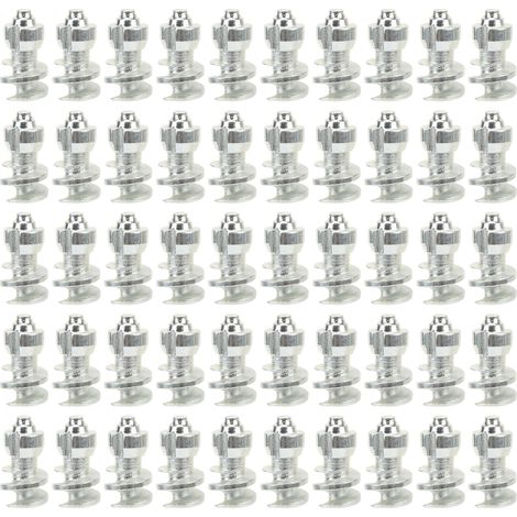 50 Clous Anti-Dérapant Pneu Neige Crampons à Visser pour Vélo Auto Camion Chariot Élévateur Moto, 50 Pièces (1/5)