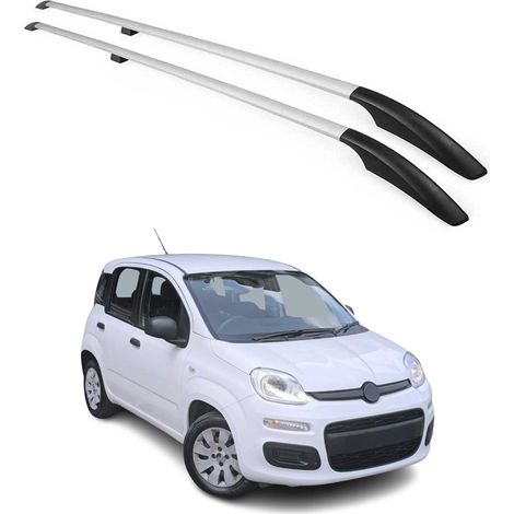 OMAC Barres de Toit longitudinales pour Fiat Panda 2012-2026 Aluminium Gris (1/5)