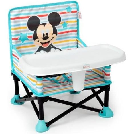 DISNEY BABY -MICKEY- Foldable. portable. travel booster seat. Lightweight and easy to clean. Carry bag included (1/5)