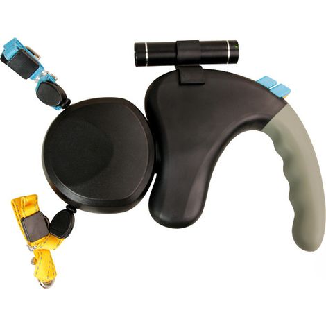 Doppelleine für Hunde – Geeignet für 2 Hunde – 3 Meter Leine – Maximalgewicht: 15 kg – Laufleine – Reflektierend – Mit Taschenlampe – 360° drehbar – Verstellbar – Schwarz