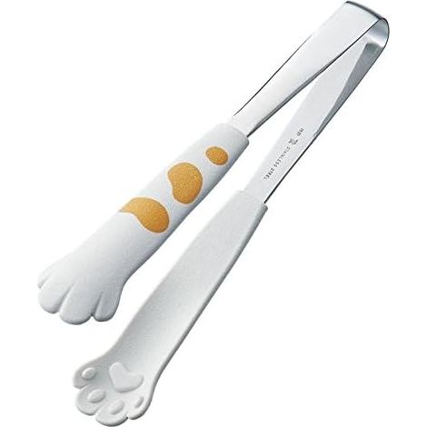 Pinces De Cuisine Forme Pattes De Chat - Acier Inoxydable Et Nylon - 18 Cm - Pour Poêles Antiadhésives - 1 Pièce (1/4)