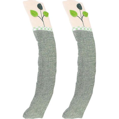 Gants à motif de raisin pour poignées de réfrigérateur, gants pour poignées de porte, tissu vert pour la décoration des appareils de cuisine. (1/3)