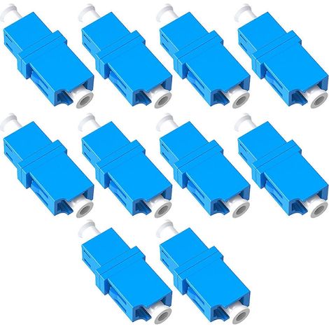 Adaptateur fibre optique femelle-femelle, conception à extrémité réduite, assure une transmission de données fiable, multicolore. (1/5)