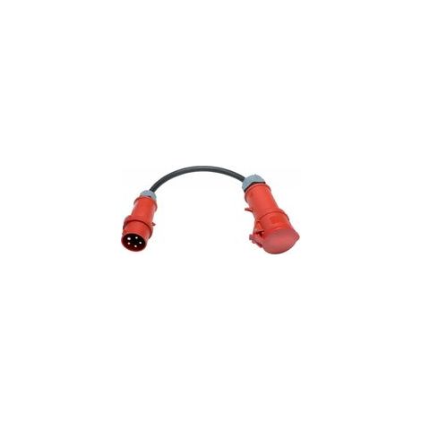Adaptateur électrique 16A à 32A – Câble H07RN-F 5G2.5 – 400V – Prise CEE 5 broches pour usage intérieur et extérieur - AUF 32 A (1/3)