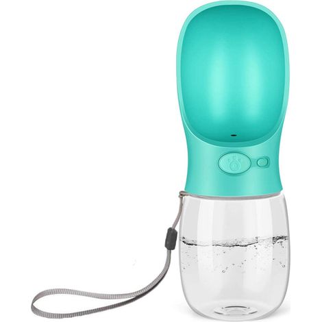 Bouteille d'eau pour chien 19 oz, distributeur portable à lèche pour promenade, contenant anti-fuite pour chien et chat (1/5)