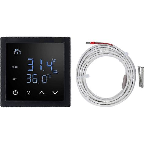 Thermostat de chauffage au sol électrique avec affichage LED, haute précision, anti-fausses connexions, régulateur de température 16 A AC 85 V - 250 V (1/5)