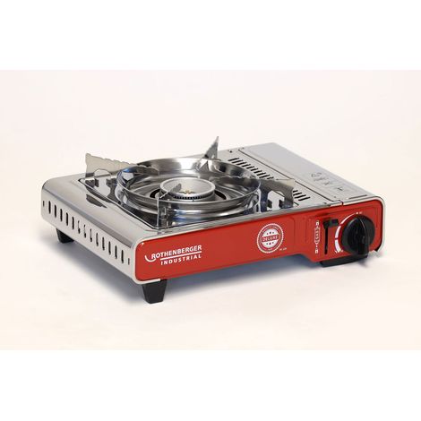 Rothenberger Industrial gaz Réchaud de camping Deluxe RS 220 1500004233 acier inoxydable (1/6)
