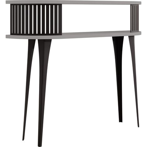 Consola Vitum, Negro + Grafito, 89x100x25cm (1/3)