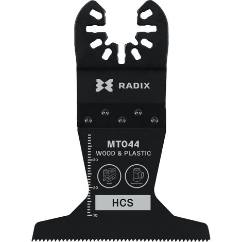 Lame multitool - Radix - HCS - 40 x 65 mm - 14 dents (1,8 mm) meulées (1/3)
