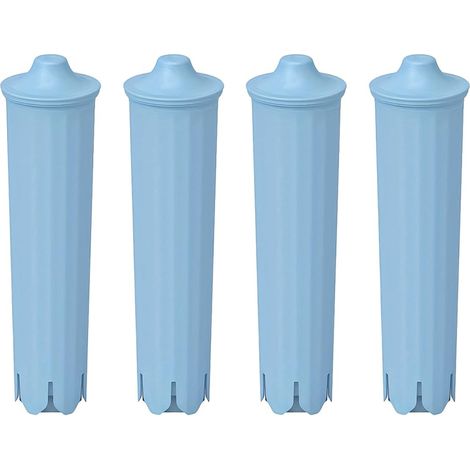 Qury 4er-Pack Wasserfilterkartuschen, kompatibel mit Impressa ENA Serie 71312, 71311, 67007, Blau
