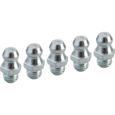 Faithfull AGN8421 Grease Nipple Straight 1/4in UNF Pack 5 FAIGGN14UNF