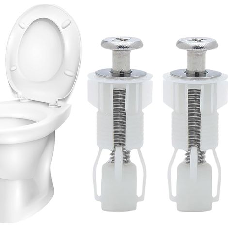 WC-Sitzschrauben-Reparaturset – Hochleistungs-Befestigungsmaterial, Edelstahlschrauben und -muttern, universelle Befestigungselemente, Reparaturset für Heimwerker (1/5)