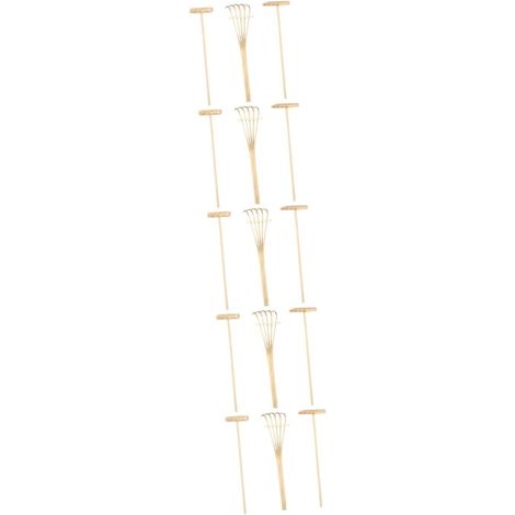 5 Ensembles Outils Miniatures De Jardin Zen Râteaux Plastique pour Sable (1/5)