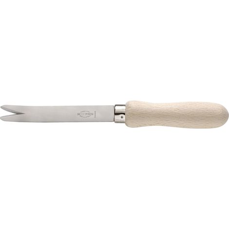 F. Deburring Knife (Blade: 11 cm Curved Wooden Handle Width: Blade 1.5 cm) 60042000