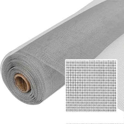 RETE PER ZANZARIERA IN ALLUMINIO 63 H. 100 cm - Rotolo 30 mt