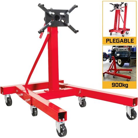 SOPORTE DE MOTOR PLEGABLE CON GIRO 360 PARA TALLER MECANICO 900 KILOSÉ (1/5)