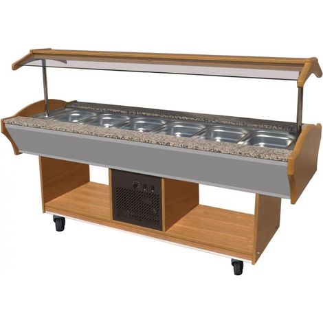 Buffet Froid Professionnel de 3 à 6 Bacs GN 1/1 - Combisteel (1/2)