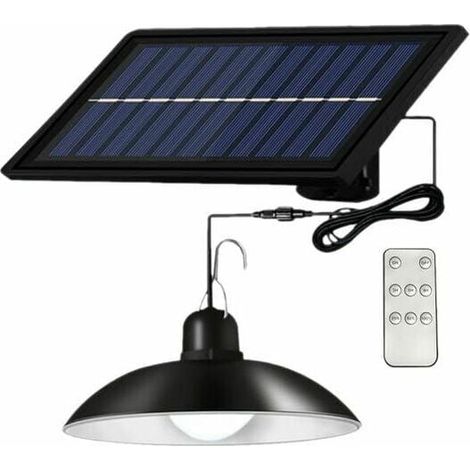 Lampe Solaire Exterieur - 12 LED IP65 Avec Télécommande Réglable Luminosité Et Minuterie 2H/5H/6H Pour Jardin Terrasse Pelouse Balcon - 1 Pièce