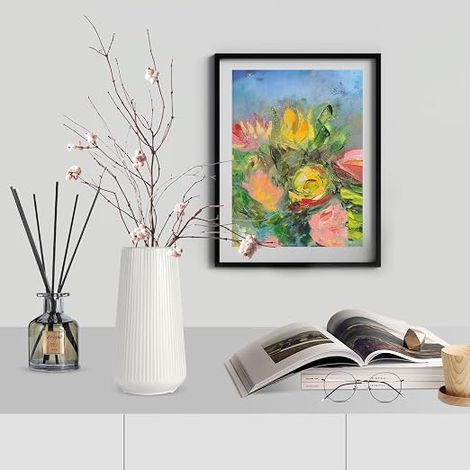 Petit vase à fleurs en plastique blanc, décoration mignonne pour herbes de la pampa, salon, table à manger, maison de campagne, bureau, chambre et étagère de cuisine (1/5)