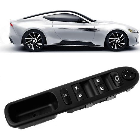 Commande principale de lève-vitre électrique et de rétroviseur pour 307 307CC 307SW 00-2007 (1/4)