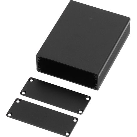 Elektrisches Aluminiumgehäuse, wasserdichte Anschlussdose 24x64x80mm, matt schwarz, integrierte Anschlussdose für das Projekt. (1/5)
