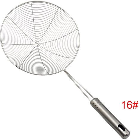 Spider Strainer - Stainless Steel - 14.5 cm Diameter - 35 cm Length - For Deep Frying Noodles Oil Skimming - 1 Piece (1/5)