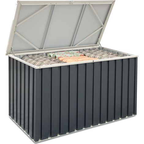 Keter Metall-Gerätebox Auflagenbox Kissenbox Gartenbox Aufbewahrungskiste 135x70 (1/4)