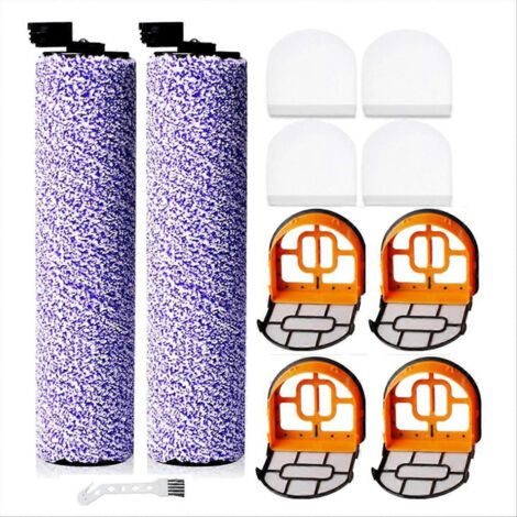 Brosse rotative et filtres en mousse de rechange pour aspirateurs Shark AW201, AW302, WD201, WD100, WD200 et WD101.