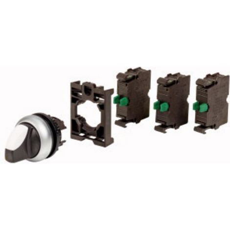 Eaton 110923 M22-WRK-3K10-BVP Wahlschalter Frontring Kunststoff Knebel Schwarz 1 St.
