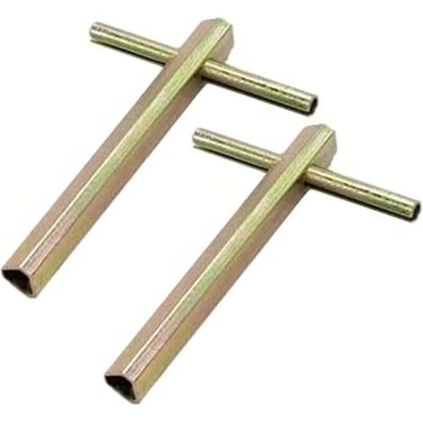 Clé de Porte d'ascenseur 2PCS, clé de Verrouillage métallique Triangulaire pour Les ascenseurs, accès d'urgence du Pompier pour l'entretien l'ascenseur (1/5)