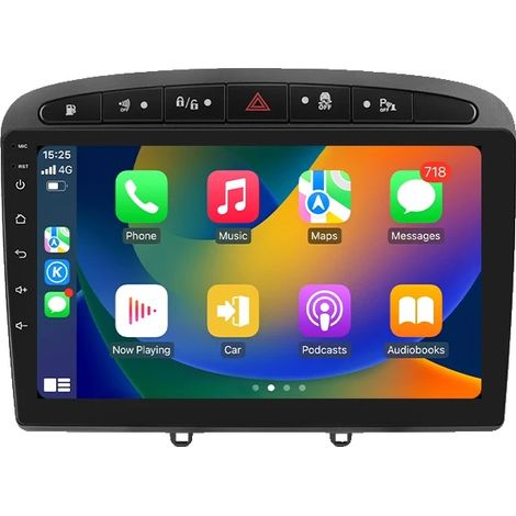 Lecteur multimédia de voiture, taille d'affichage, système de navigation, compatible avec Peugeot 308 308SW 408 RCZ, P2-CP AHD (1/2)