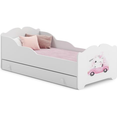 Letto per bambini ANNA con cassetto 140x70 Cat