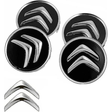 Lot de 4 enjoliveurs centraux de roue de voiture 60 mm pour Citroën (1/5)