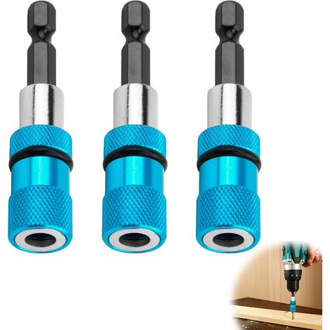 3 Pièces Porte-embouts Magnétiques pour Cloison Sèche, Tige Hexagonale 1/4" à Changement Rapide avec Embouts PH2, Rapide Tournevis à Changement, Compatible avec Perceuses et Visseusesv