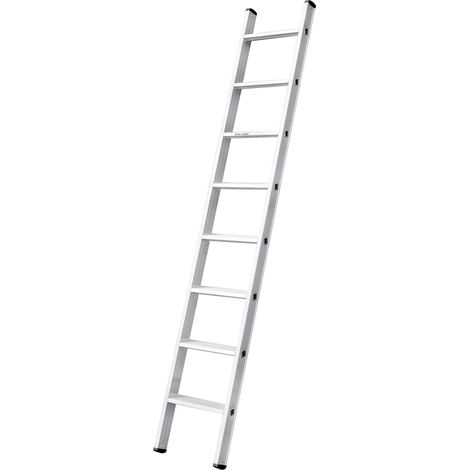 Iller Stufen-Anlegeleiter Alu Ergo Plus ohne Traverse mit 8 Stufen 3,33m AH