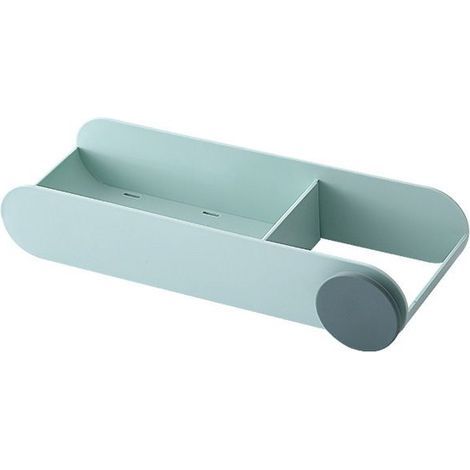 Wall-mounted hair dryer holder, bathroom accessory, flat iron stand.