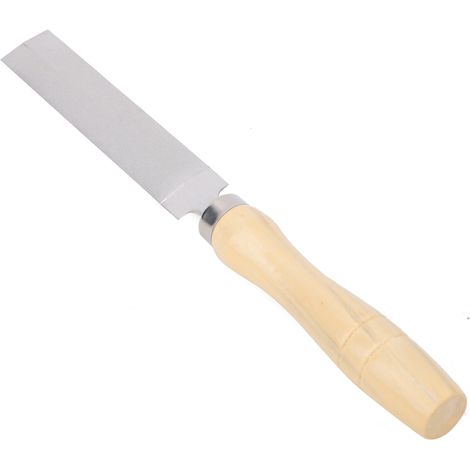 Lime diamantée rhombique, manche en bois, outil de meulage pour métal et verre, outil de jardinage (12,7 cm)