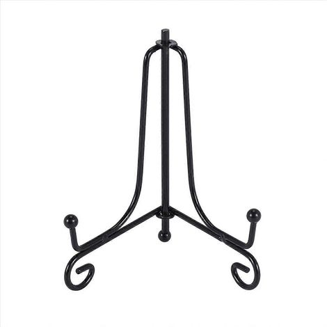 Klassischer schwarzer Eisen-Displayständer, 1 Stück, 10,5 cm (4 Zoll), robuster Displayständer für Schaufenster, Regal oder Theke, elegante und langlebige Ausführung. (1/5)