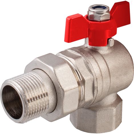IDMAR Eckkugelhahn für Wasser 3/4" (DN20) mit Schraubanschluss