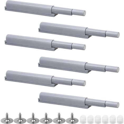 6PCS Push to Open Aimant Poussoir, Poussoir Porte Placard Push To Open Avec Mécanisme À Pression Magnétique Pour Ouverture Sans (1/5)