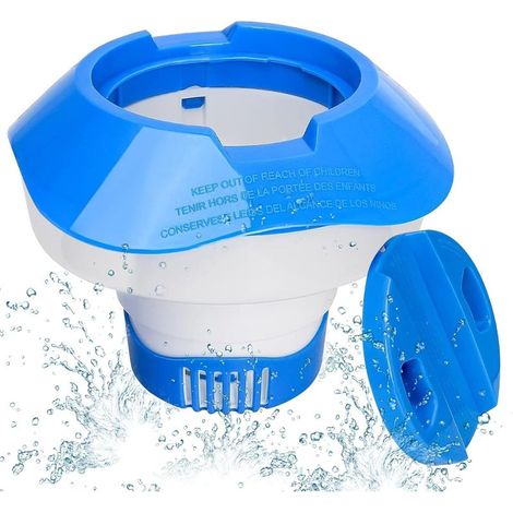 Diffuseur flottant, diffuseur de chlore pour piscine, flotteur de chlore pour piscine, distributeur de chlore pour spa, distributeur de chlore flottant pour piscines, jacuzzis, spas et fontaines (1/5)