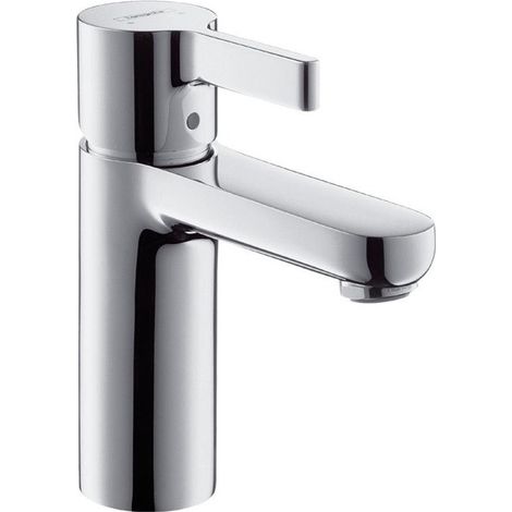 con lavabo, con maniglione e piletta cromata
