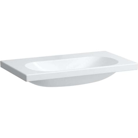 LAUFEN LUA Waschtisch, ohne Hahnloch, ohne Überlauf, 800x460mm, (1/3)