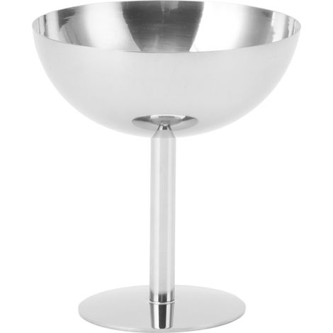 Champagnerglas aus lebensmittelechtem Edelstahl, spülmaschinenfest, stabil für Eiscreme, Partys, Familienfeiern, Bars oder Cafés. (1/5)