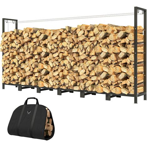 Abri de jardin réglable de 0,8 m³ avec toile imperméable et chaînes en acier, 235x31x116 cm, noir (1/5)